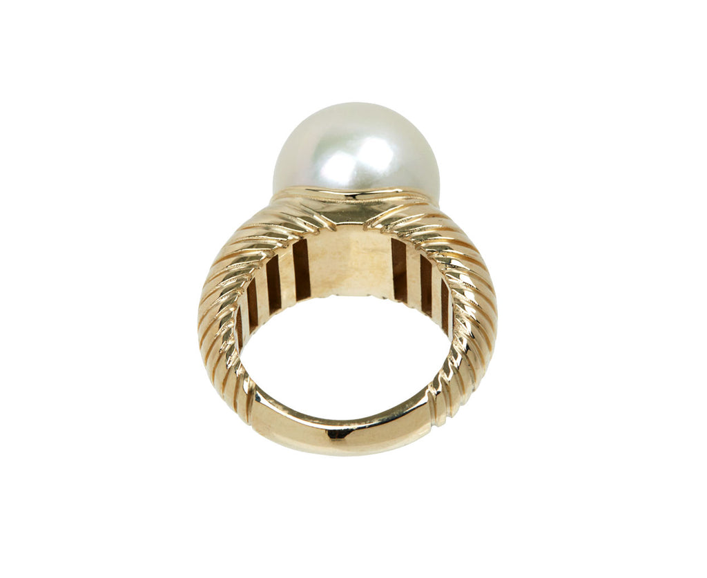 Grandfather Pearl Modern Love Ring