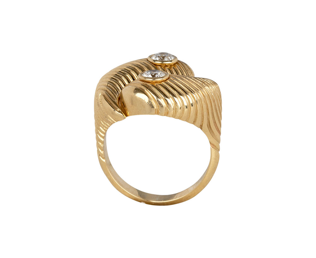 Gold and Diamond Yin Yang Ring