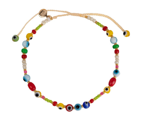 Tai Multi Color Evil Eye Charm Bracelet