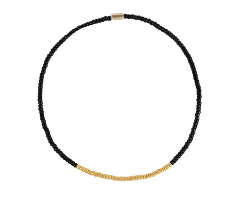 Tai Jewelry Black and Gold Bead Bracelet