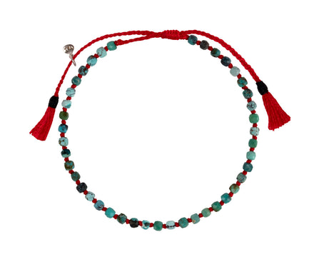 Tai Square Turquoise Knotted Bracelet