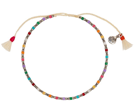 Tai Silver Seed Beads and Japanese Bead Bracelet