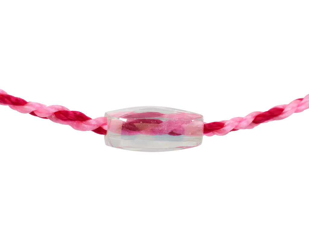 Tai Glass Bead Charm Bracelet - Closeup