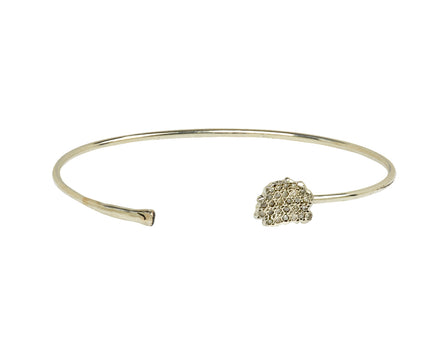 Rosa Maria Silver and Diamond Tove Cuff Bracelet