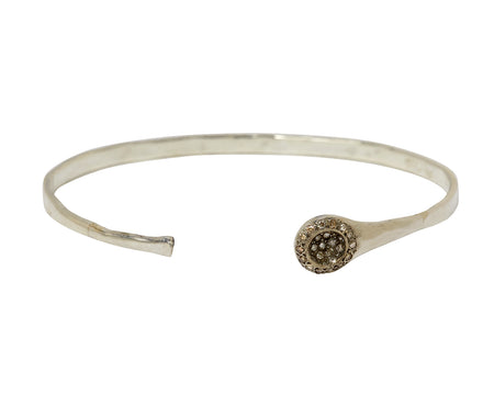 Rosa Maria Hammered Cognac Diamond Cuff Bracelet