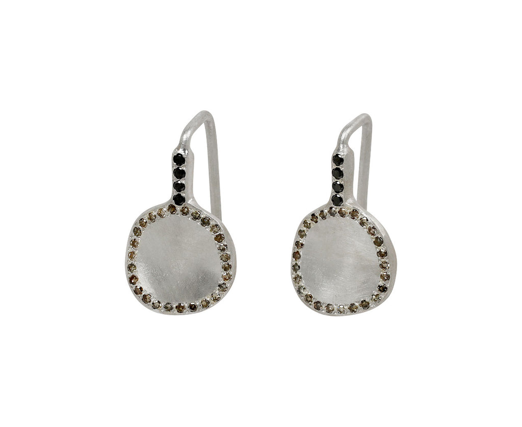 Rosa Maria Cognac and Black Diamond Bo Earrings