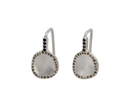 Rosa Maria Cognac and Black Diamond Bo Earrings