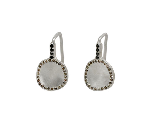 Rosa Maria Cognac and Black Diamond Bo Earrings