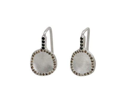 Rosa Maria Cognac and Black Diamond Bo Earrings