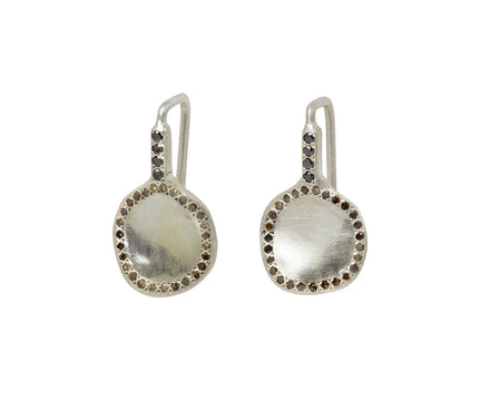 Rosa Maria Cognac and Black Diamond Bo Earrings