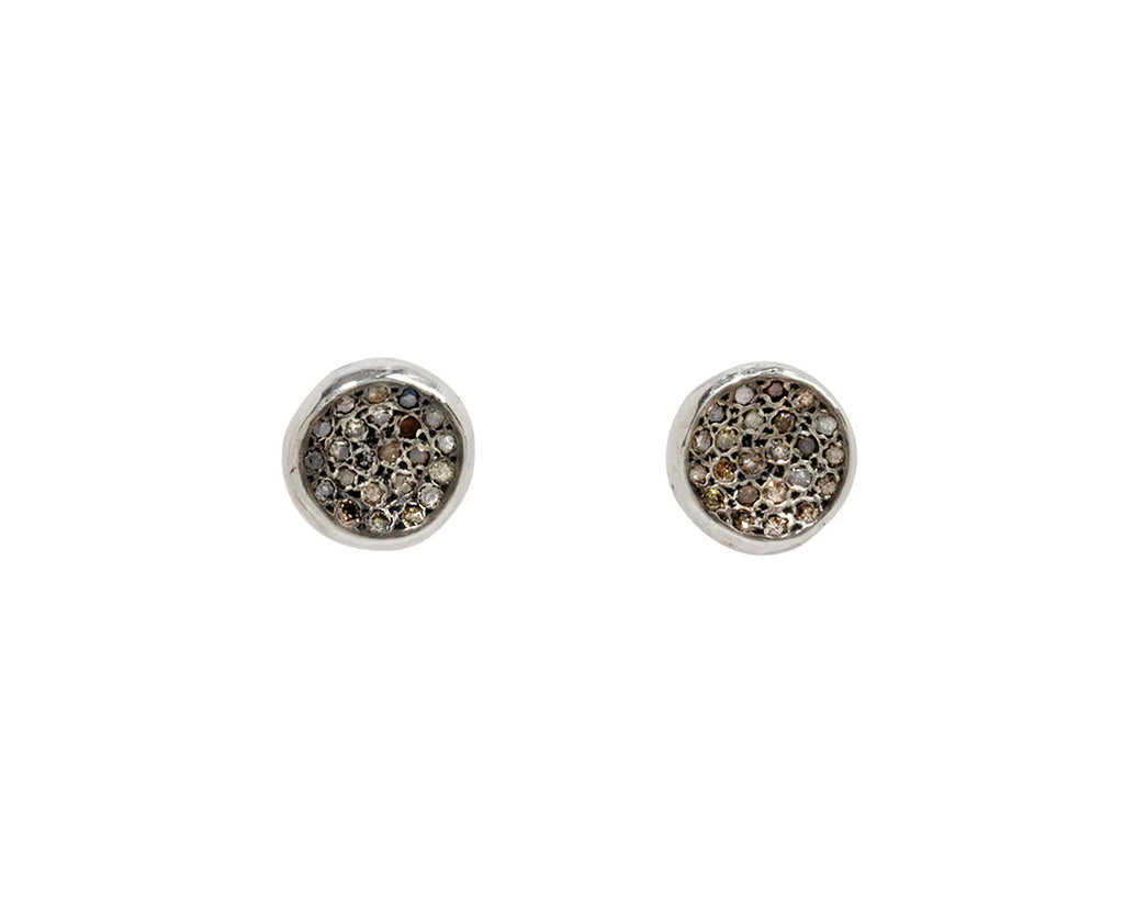 Rosa Maria Cognac Diamond Bo Belquis Stud Earrings