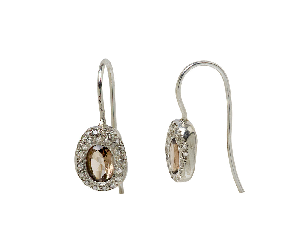 Rosa Maria Diamond Bo Earrings - Side View