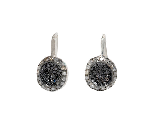 Rosa Maria Icy Grey and Black Diamond Earrings