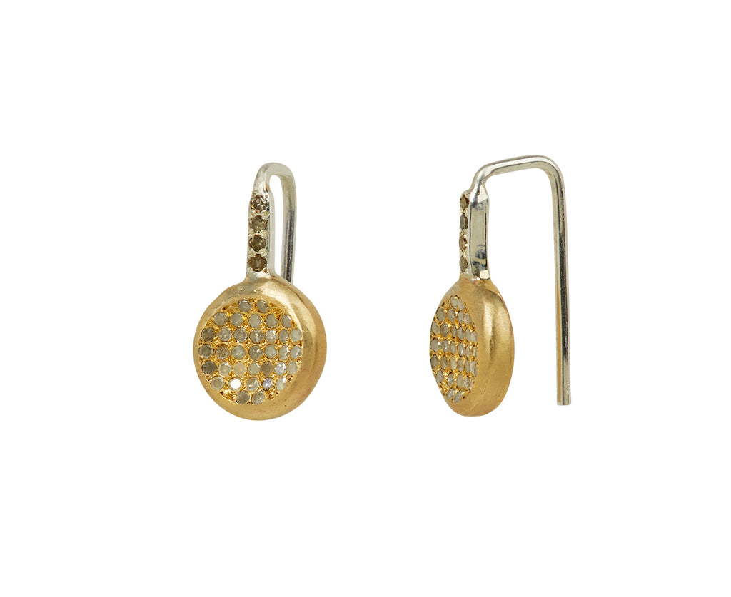Rosa Maria Diamond Bo Beril Earrings - Angled View