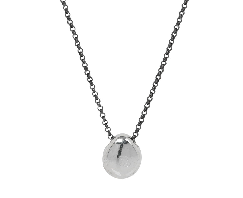 Rosa Maria Lemon Quartz and Cognac Diamond PE Pendant Necklace - back