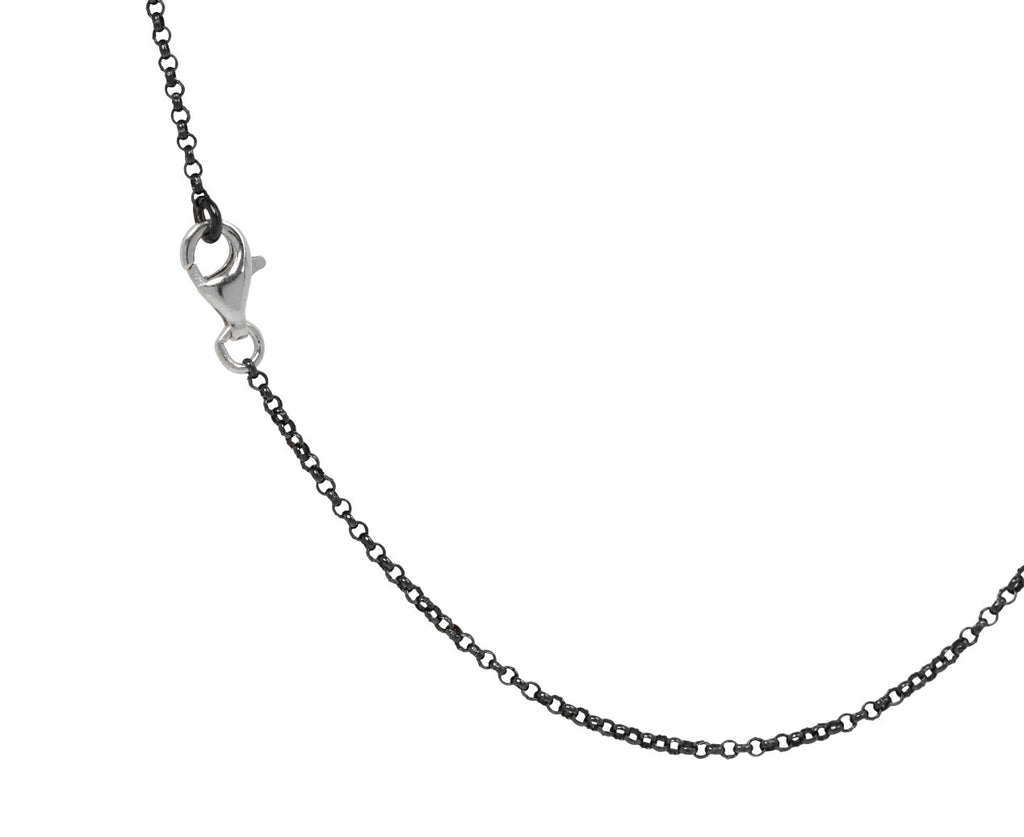 Rosa Maria Lemon Quartz and Cognac Diamond PE Pendant Necklace - closure