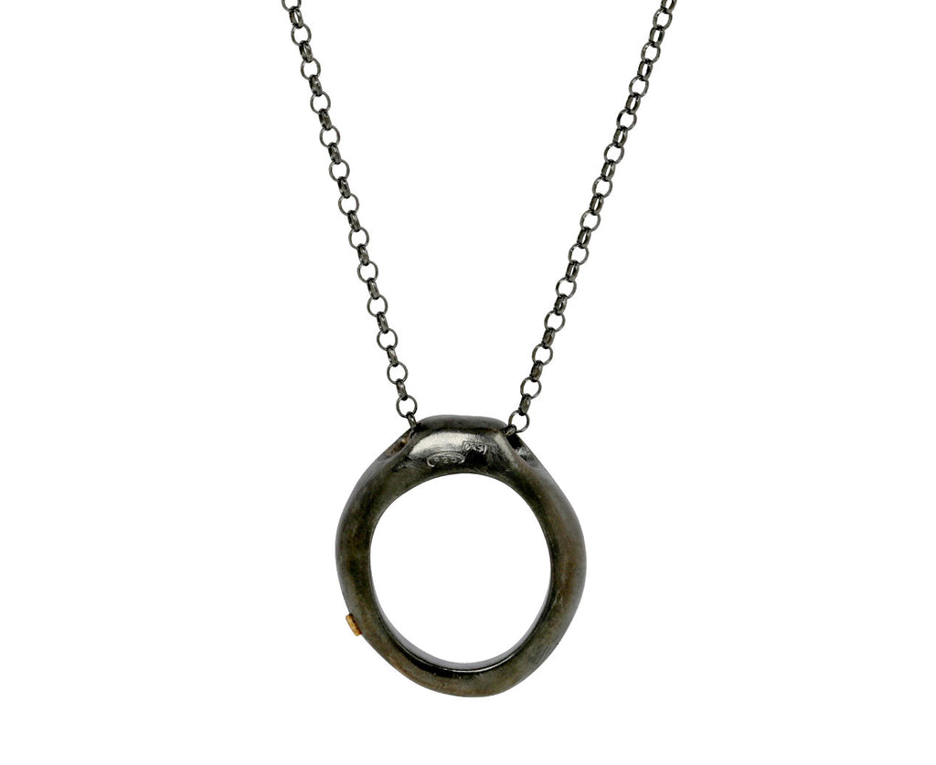 Rosa Maria Cognac Diamond Olympe PE Pendant Necklace - back