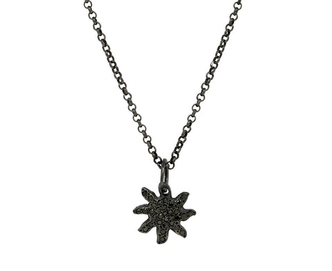 Rosa Maria Black Diamond PE Sunny Pendant Necklace