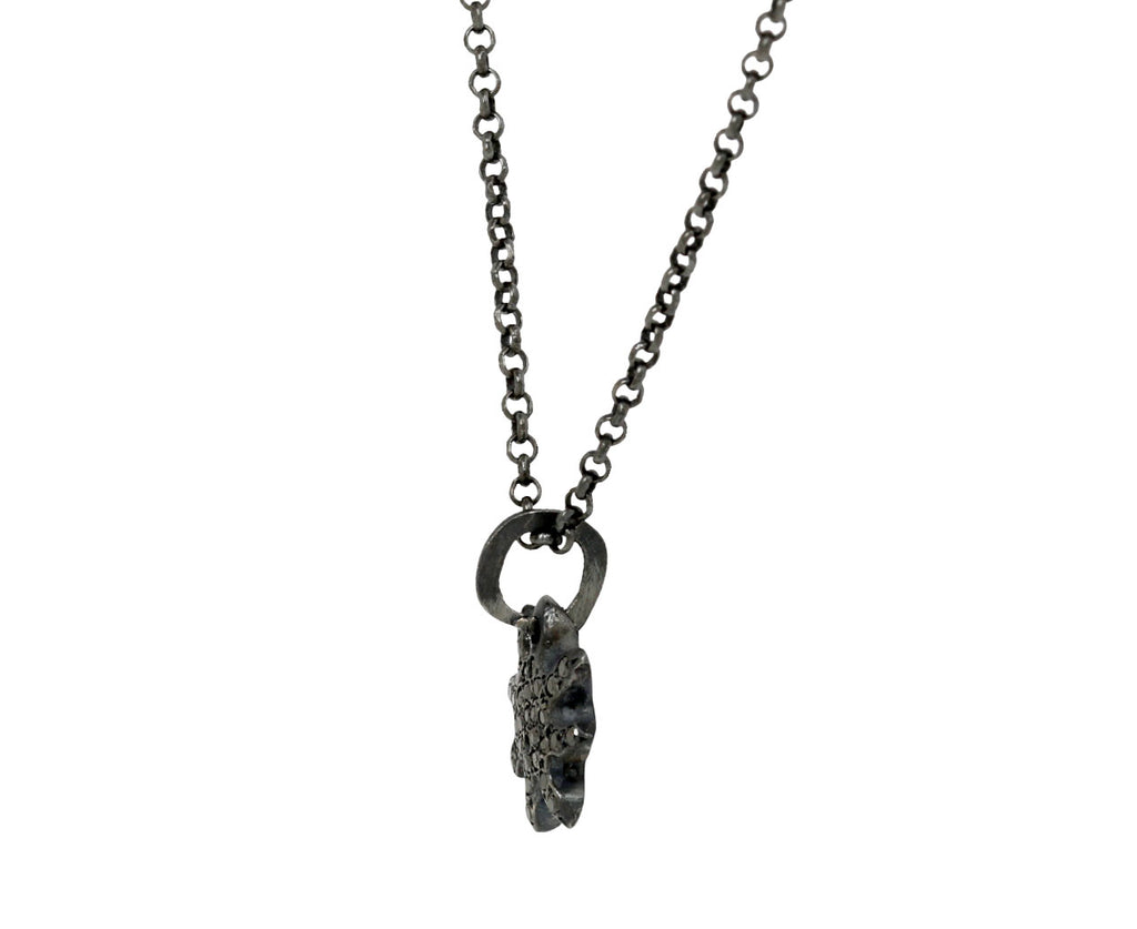 Rosa Maria Black Diamond PE Sunny Pendant Necklace - side