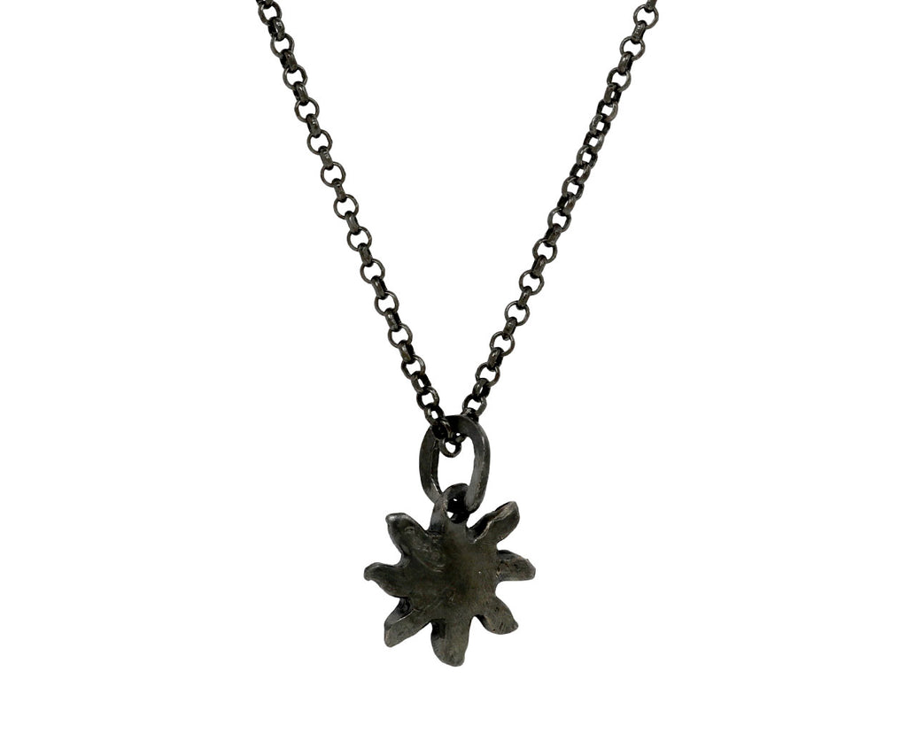 Rosa Maria Black Diamond PE Sunny Pendant Necklace - back