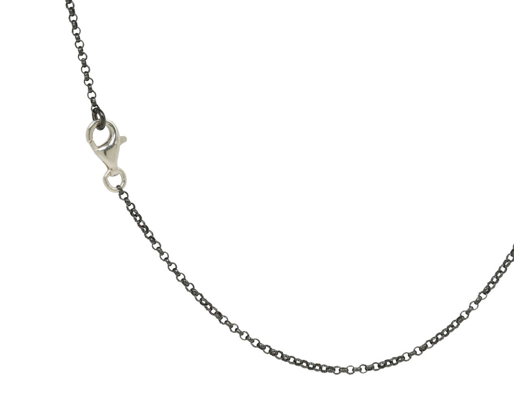 Rosa Maria Black Diamond PE Sunny Pendant Necklace - closure