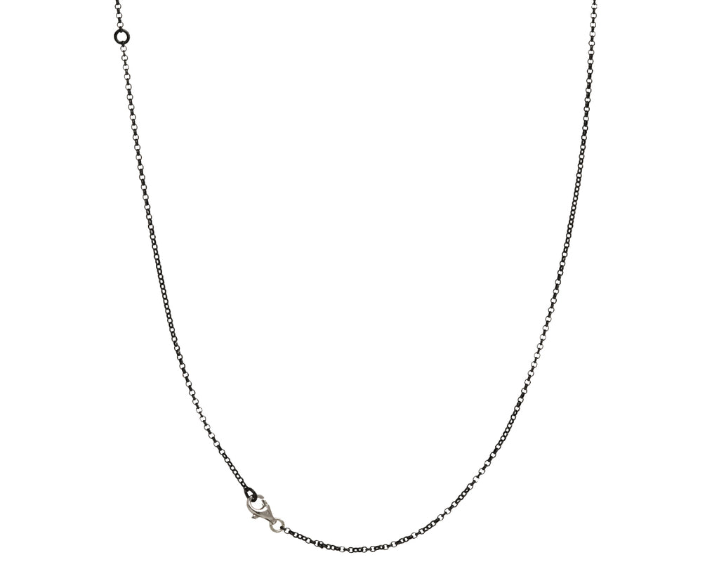 Rosa Maria Smoky Quartz and Icy Grey Diamond PE Pendant Necklace - Closure