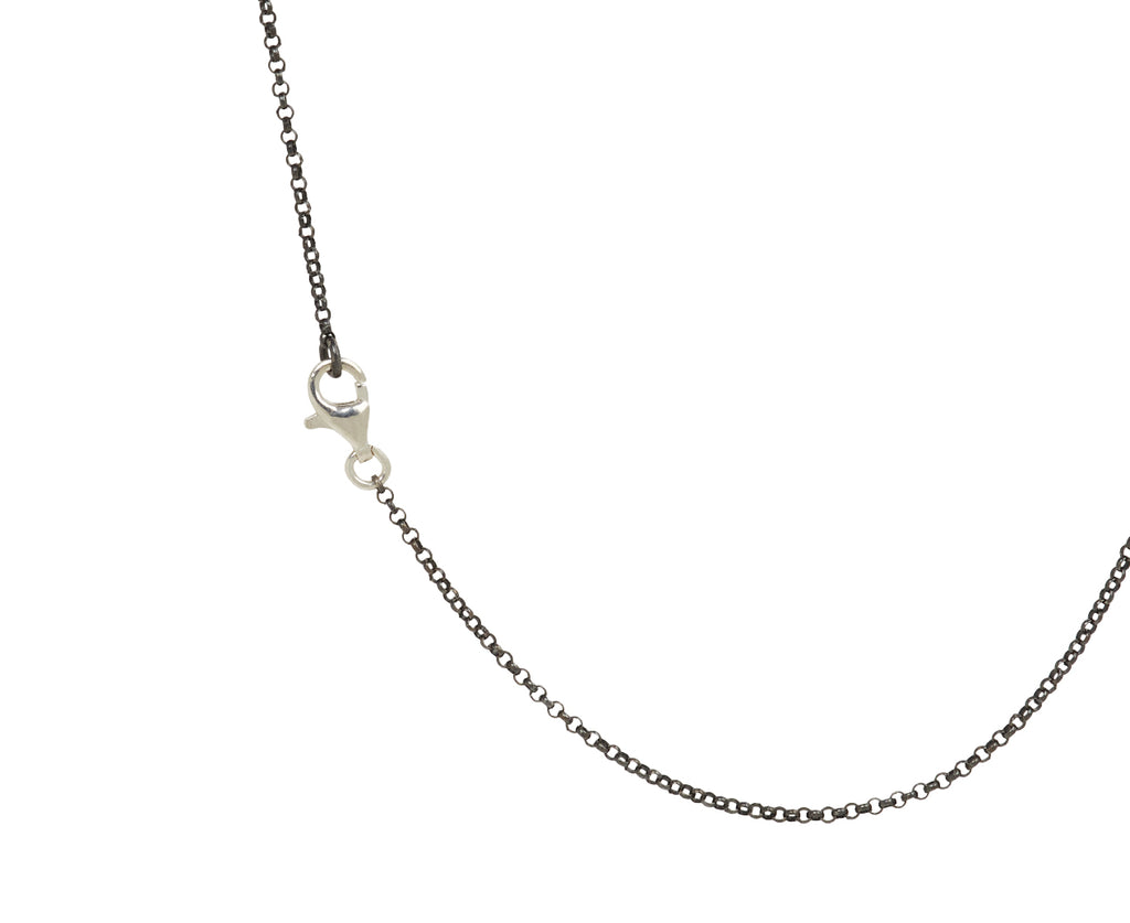 Rosa Maria Iolite and Blue Sapphire PE Pendant Necklace - Closure