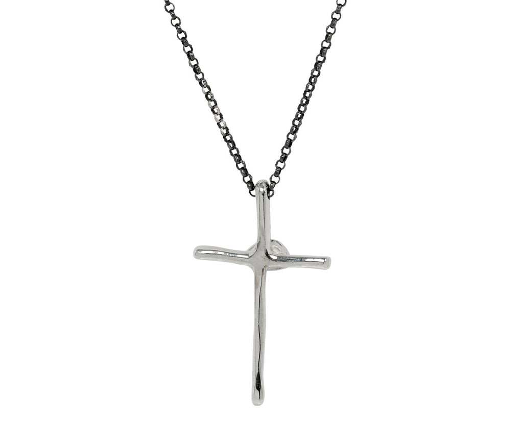 Rosa Maria Black Diamond Eliot Cross Pendant Necklace - back