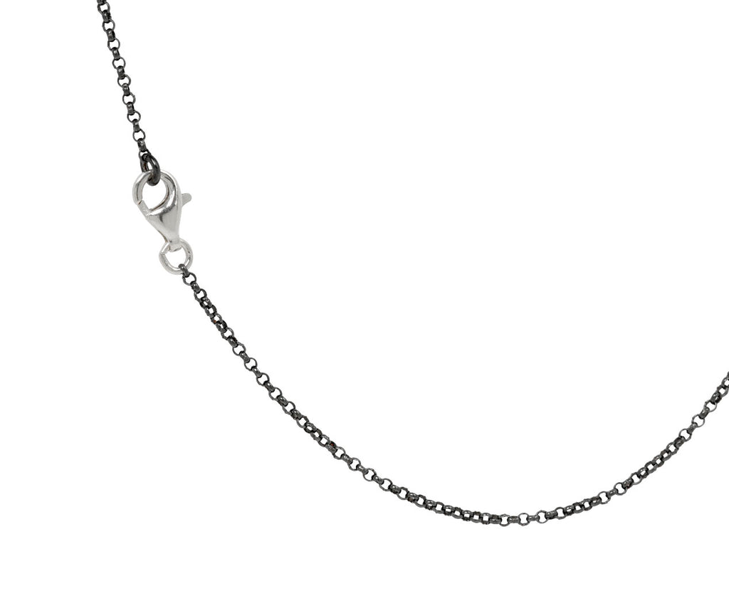 Rosa Maria Black Diamond Eliot Cross Pendant Necklace - closure