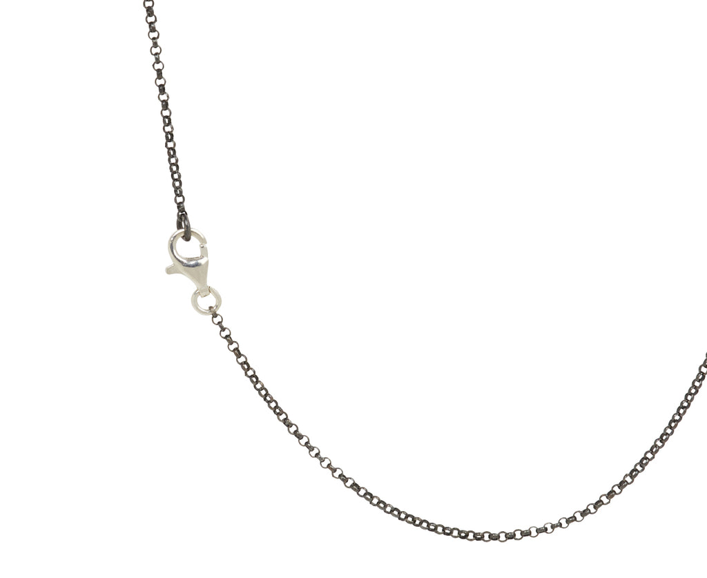 Rosa Maria Garnet and Icy Yellow Diamond PE Pendant Necklace - Closure