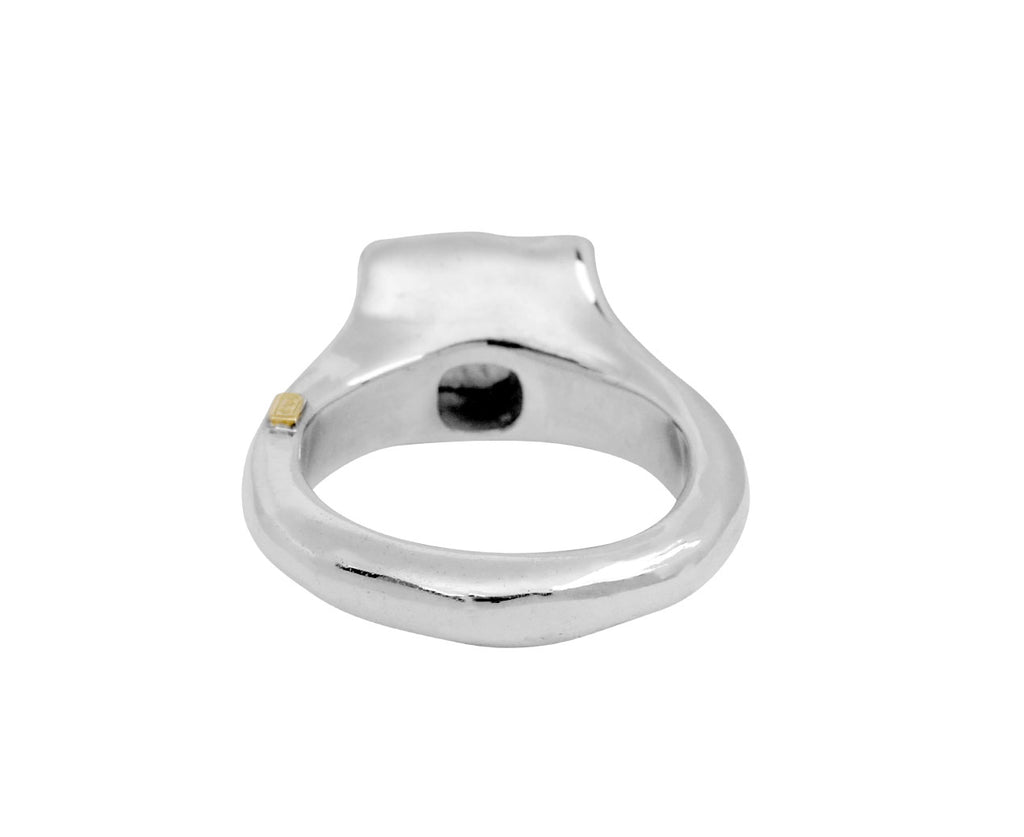 Rosa Maria Blue Sapphire Leslie Ring - back