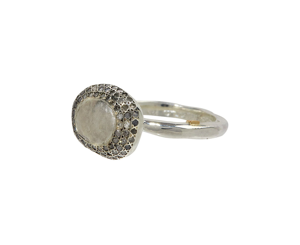 Rosa Maria Icy Grey Diamond Carrie Ring - Side View