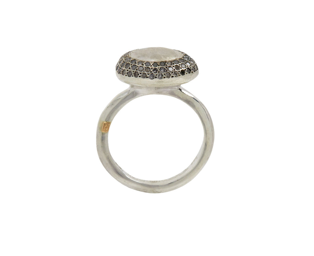Rosa Maria Icy Grey Diamond Carrie Ring - Top Down View