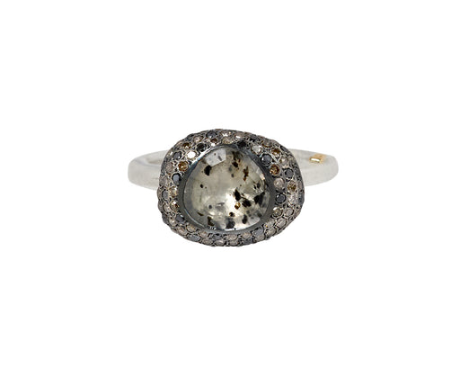 Rosa Maria Diamond and Quartz Carrie Ring