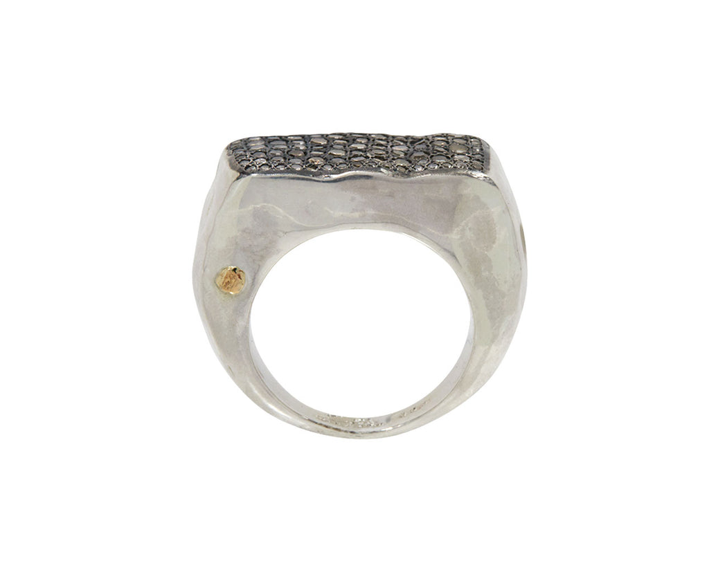 Rosa Maria Cognac Diamond Mirka Ring - Top Down View