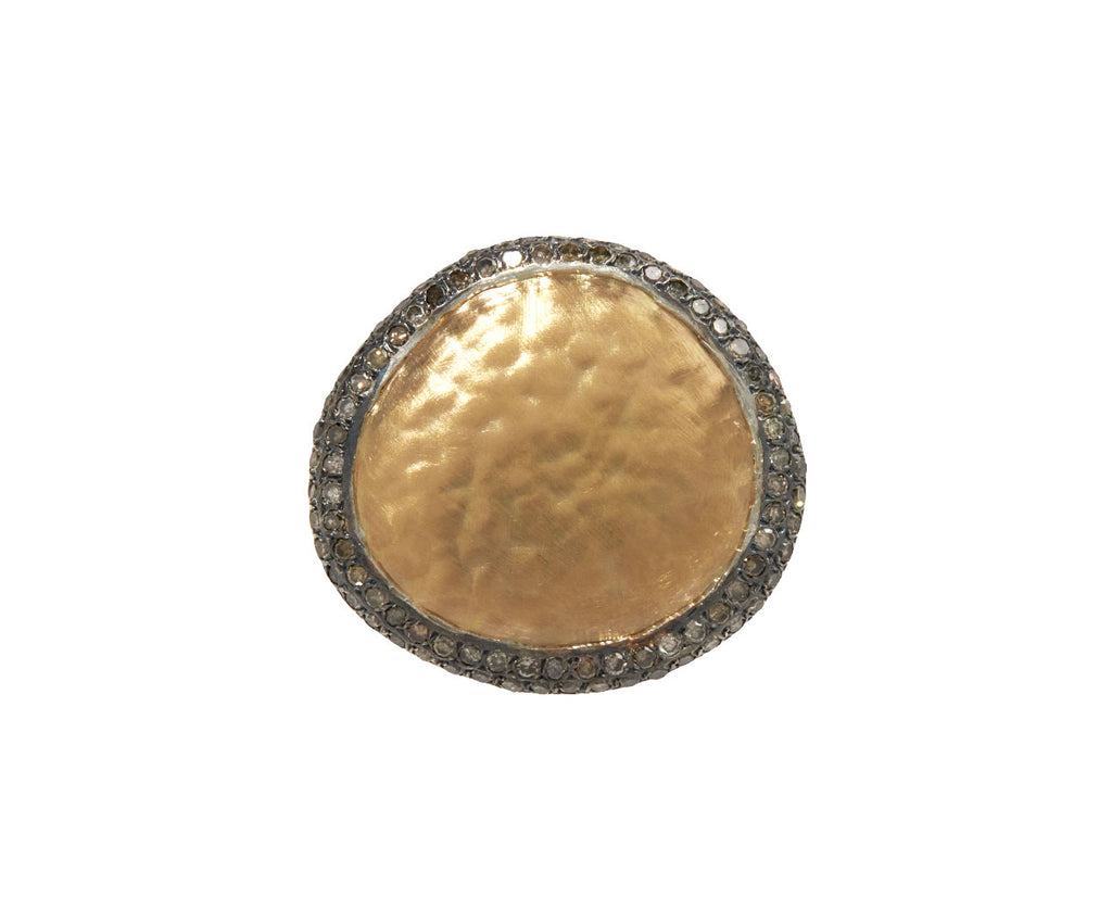 Rosa Maria Gold and Cognac Diamond Fiji Ring