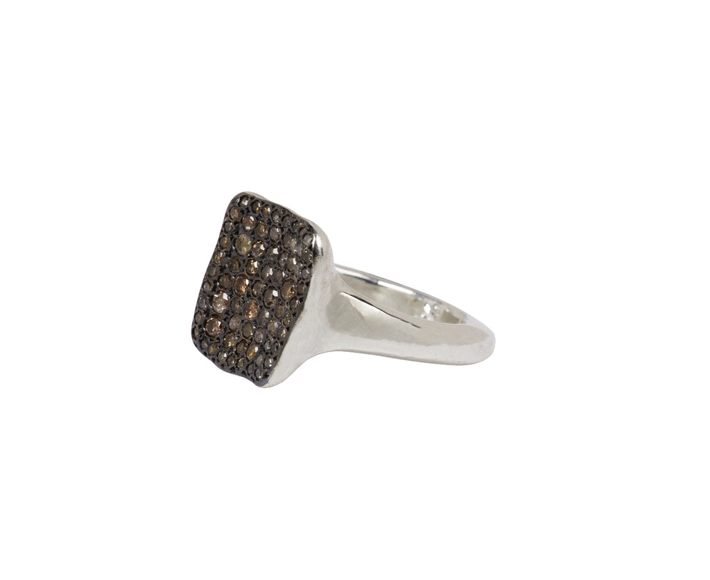 Rosa Maria Cognac Diamond Leslie Ring - Angled View