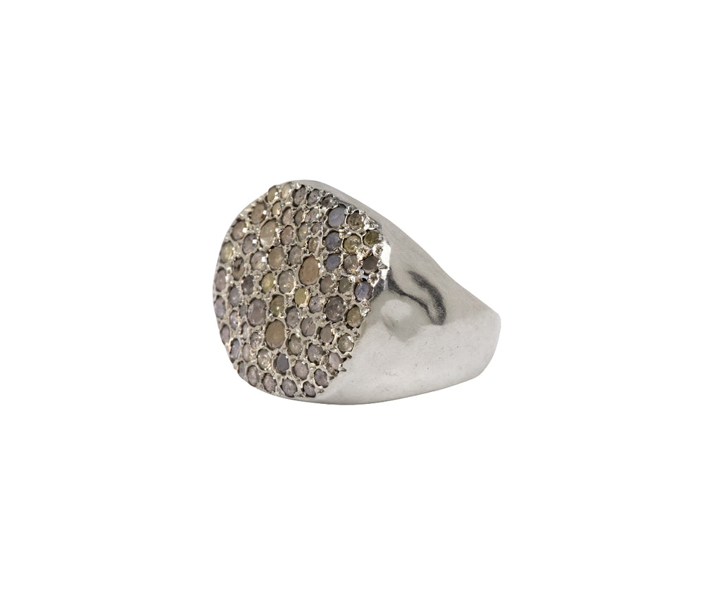 Rosa Maria White Diamond Aynur Ring - Angled View