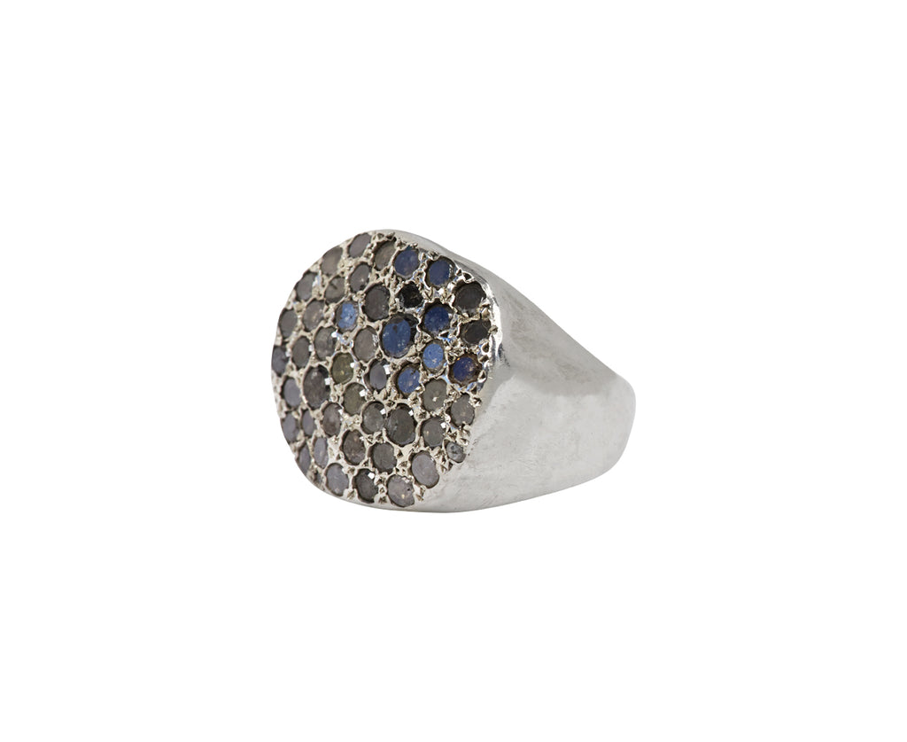 Rosa Maria Icy Grey Diamond Aynur Ring - Angled View
