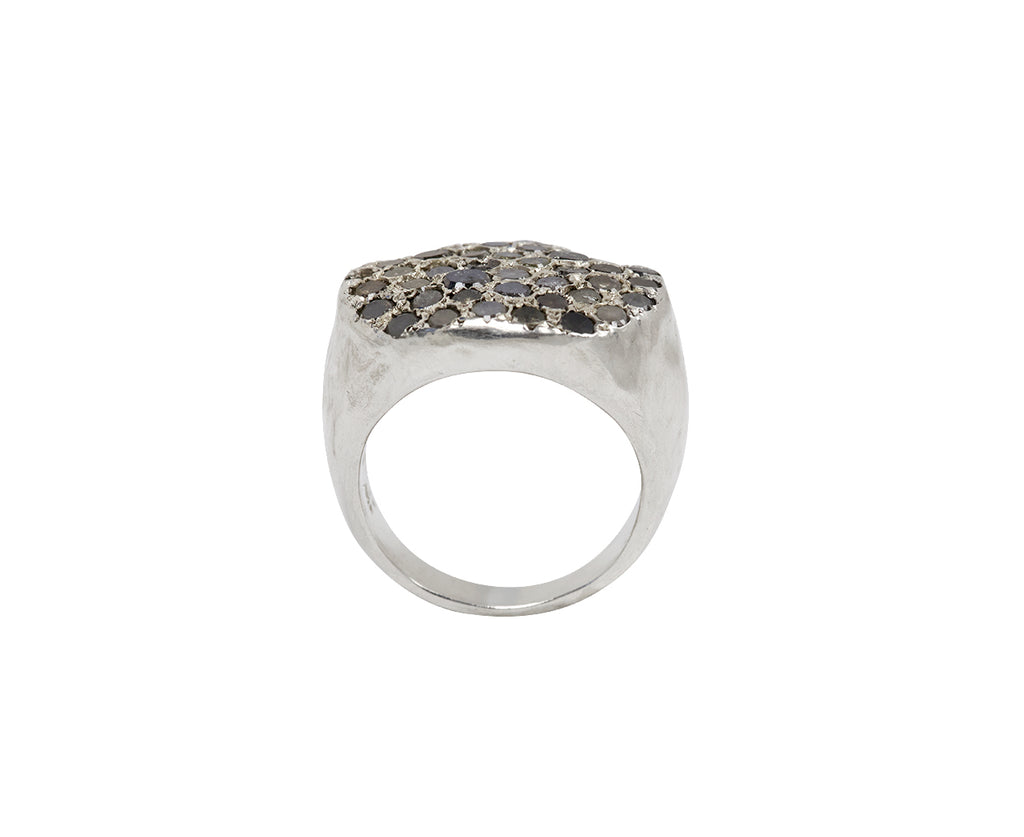 Rosa Maria Icy Grey Diamond Aynur Ring - Top Down