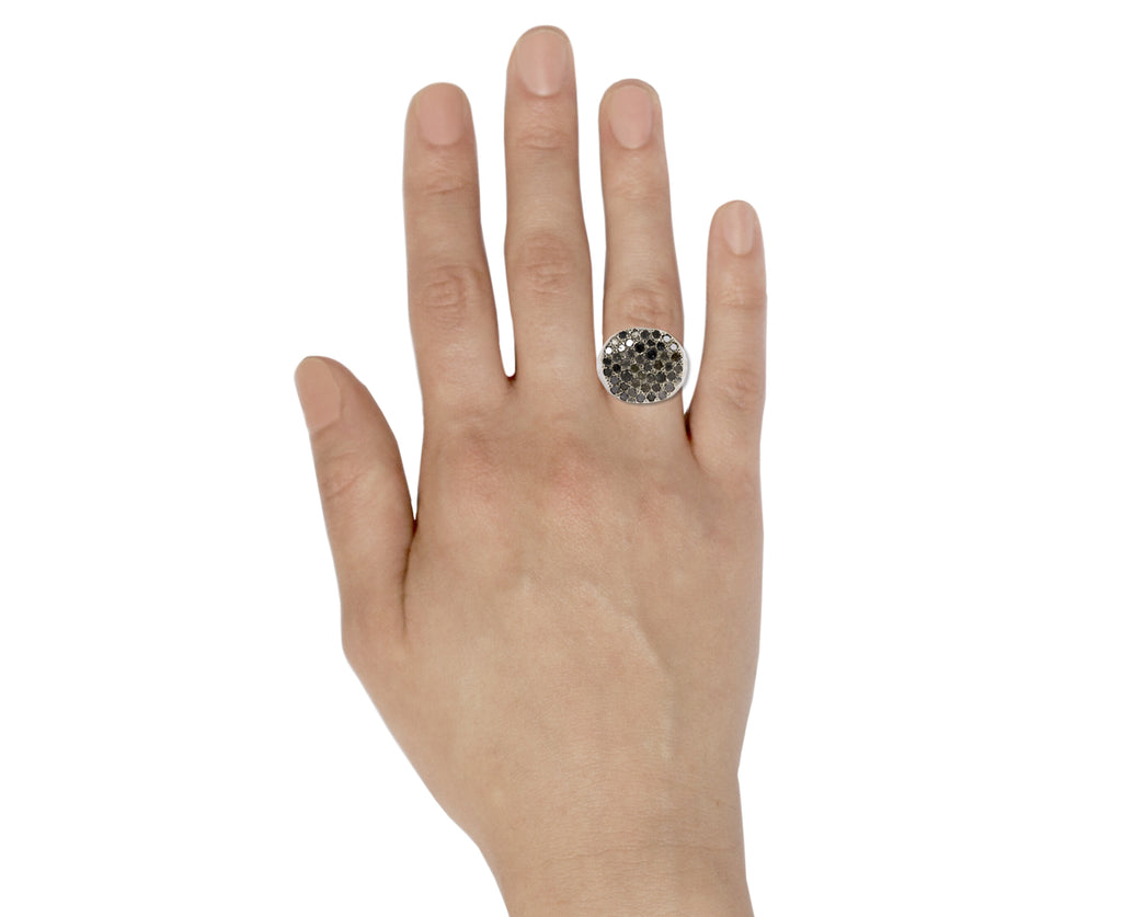 Rosa Maria Icy Grey Diamond Aynur Ring - Profile