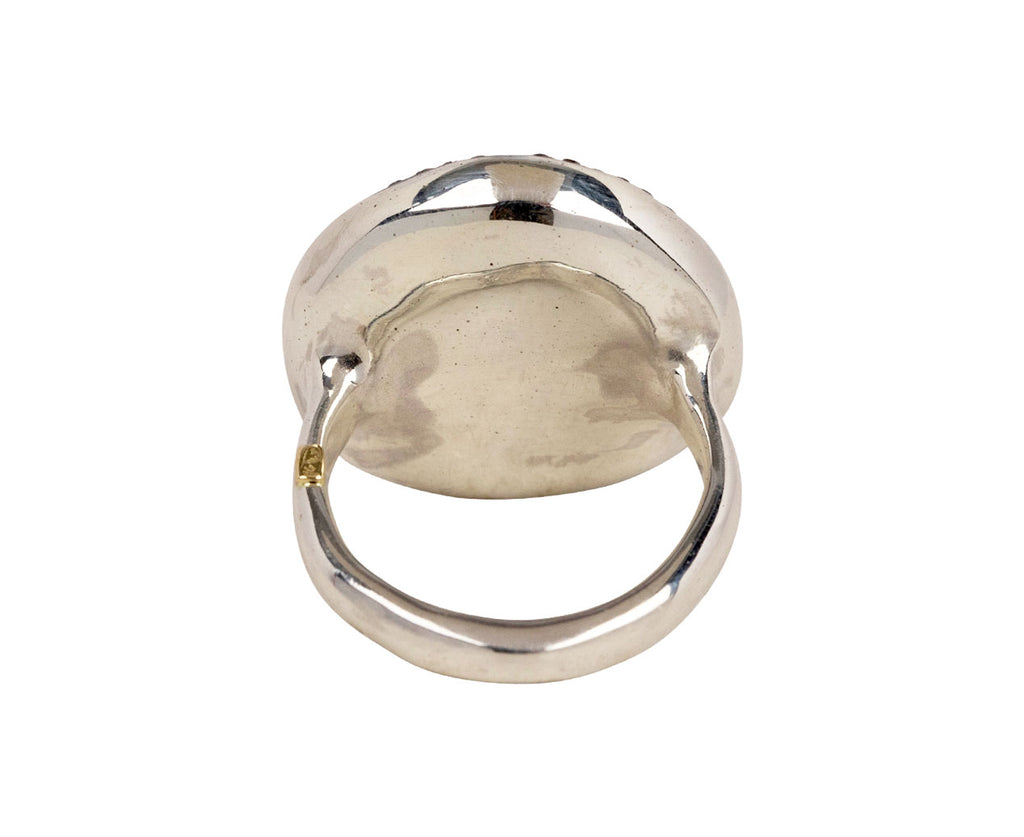 Lemon Quartz and Icy Gray Diamond Fidji Ring