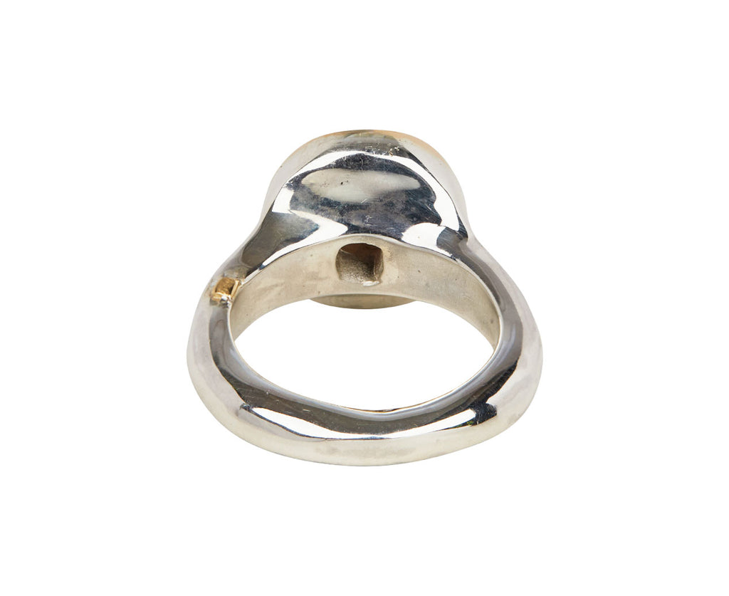 Yellow Gold and Smoky Quartz Ruby Ring