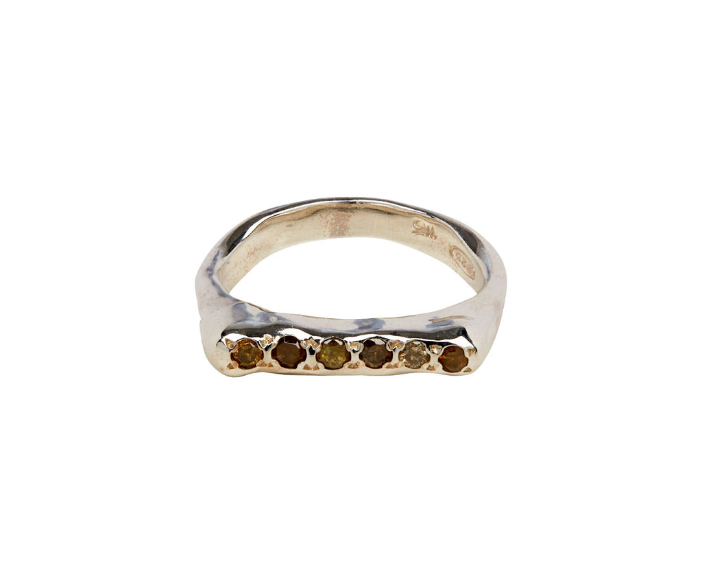 Icy Yellow Diamond Riny Ring