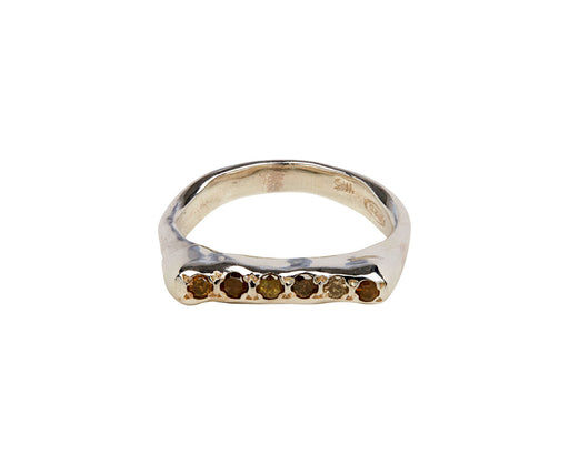 Icy Yellow Diamond Riny Ring