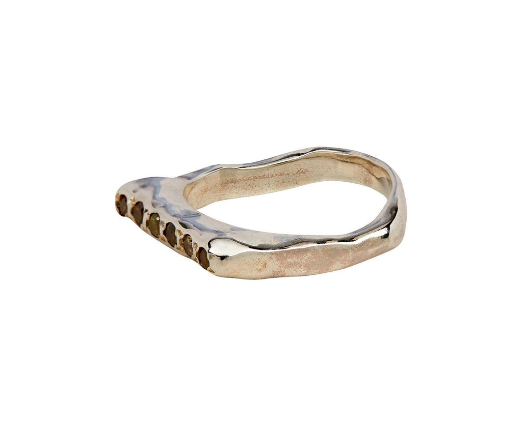 Icy Yellow Diamond Riny Ring