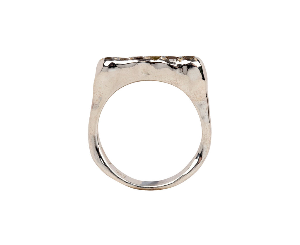 Icy Yellow Diamond Riny Ring
