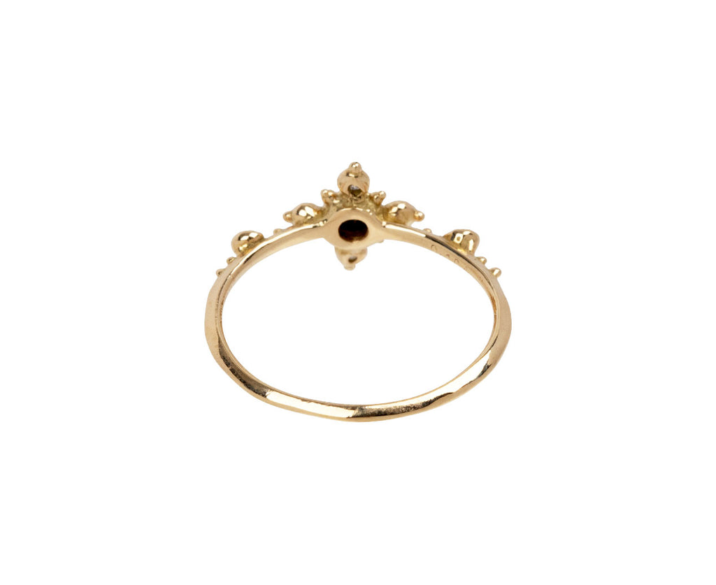 Black and White Diamond Solitaire Ring