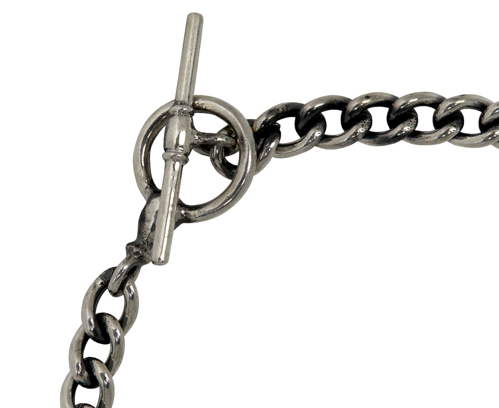 Rusty Thought Mixed Metal and Diamond Bracelet - Closure