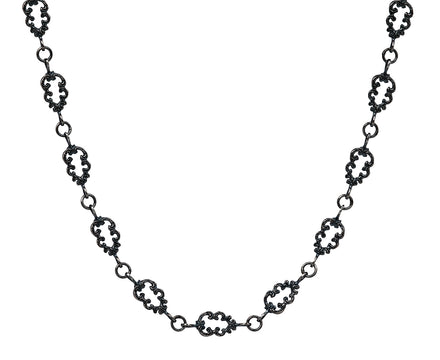 Rusty Thought Lacy Cloud Link Necklace